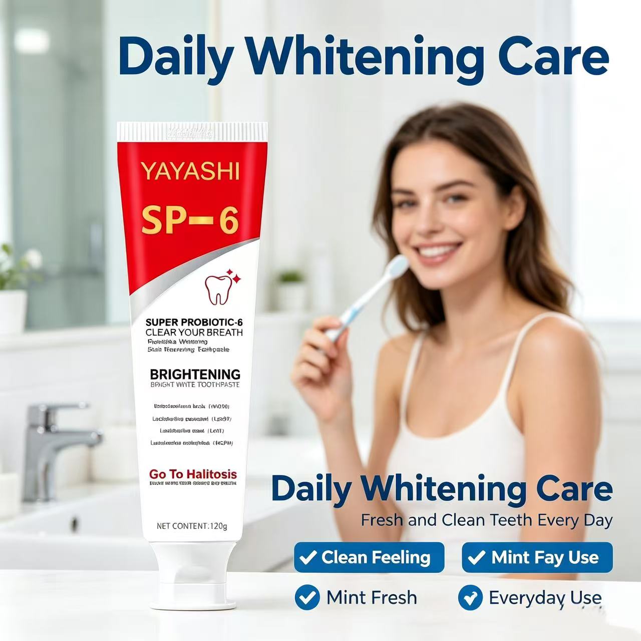Sp-6 Probiotic Toothpaste Brig - огляд і ціна Teeth Whitening Toothpaste