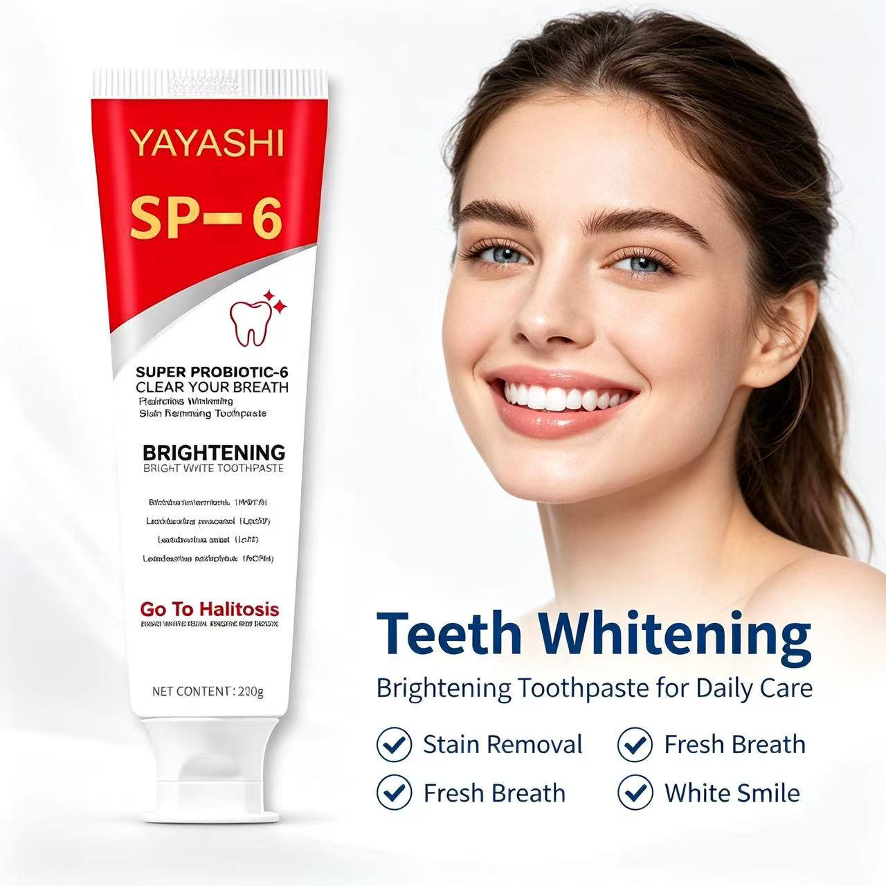 Sp-6 Probiotic Toothpaste Brig - огляд і ціна Teeth Whitening Toothpaste