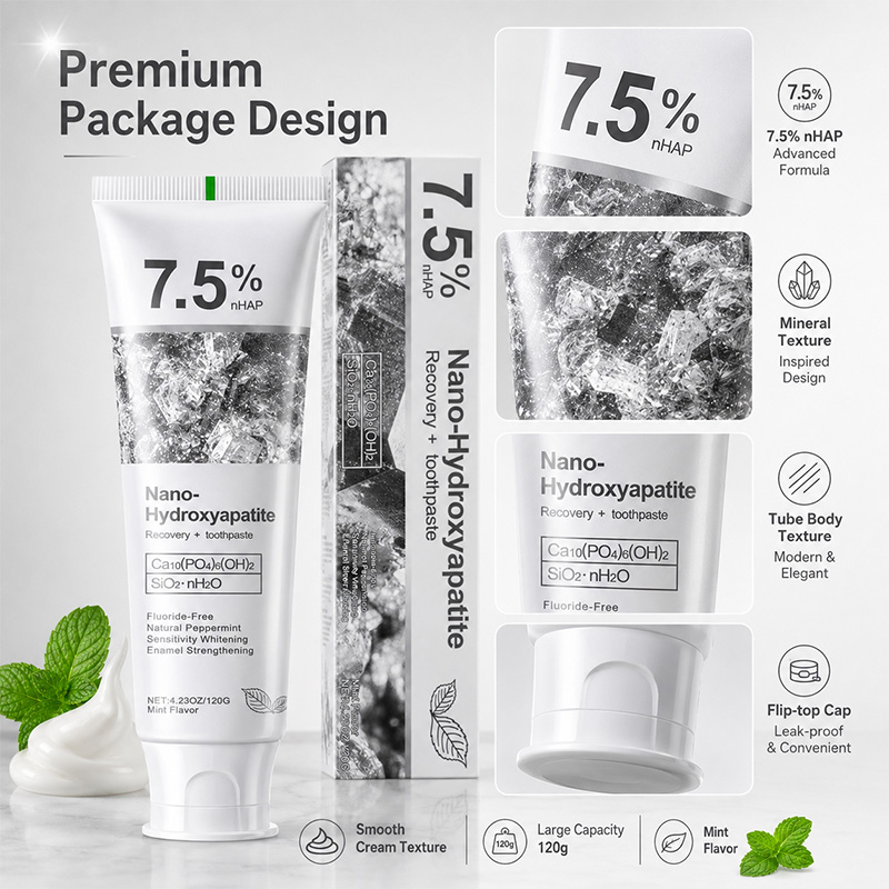 5/6Pcs 7.5% nHAP Nano Hydroxya - огляд і ціна Teeth Whitening Toothpaste