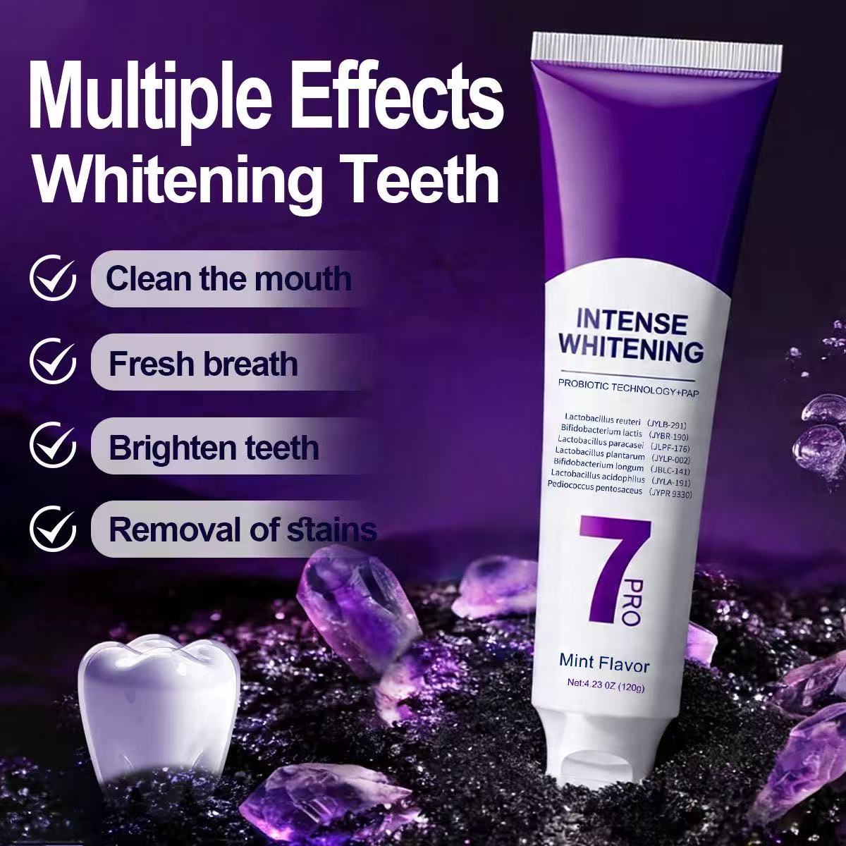 7-Pro Probiotic Whitening Toot - огляд і ціна Teeth Whitening Treatment