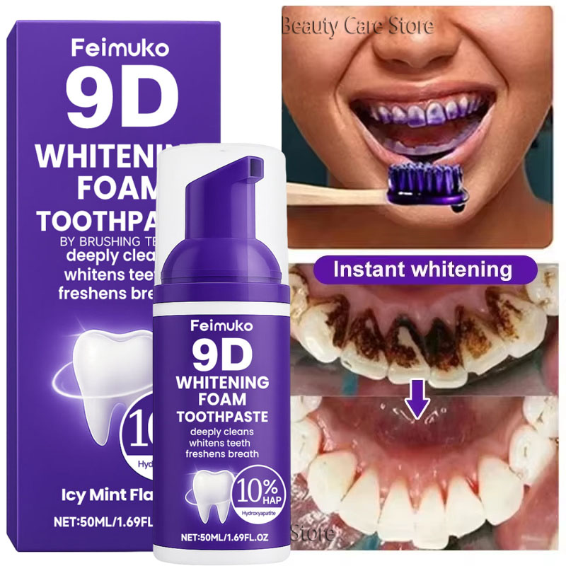9D Purple Teeth Whitening Toot - огляд і ціна Teeth Whitening Toothpaste