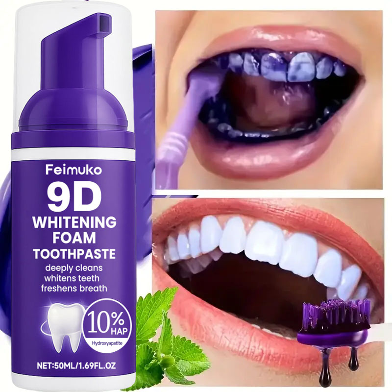 9D Purple Teeth Whitening Toot - огляд і ціна Teeth Whitening Toothpaste