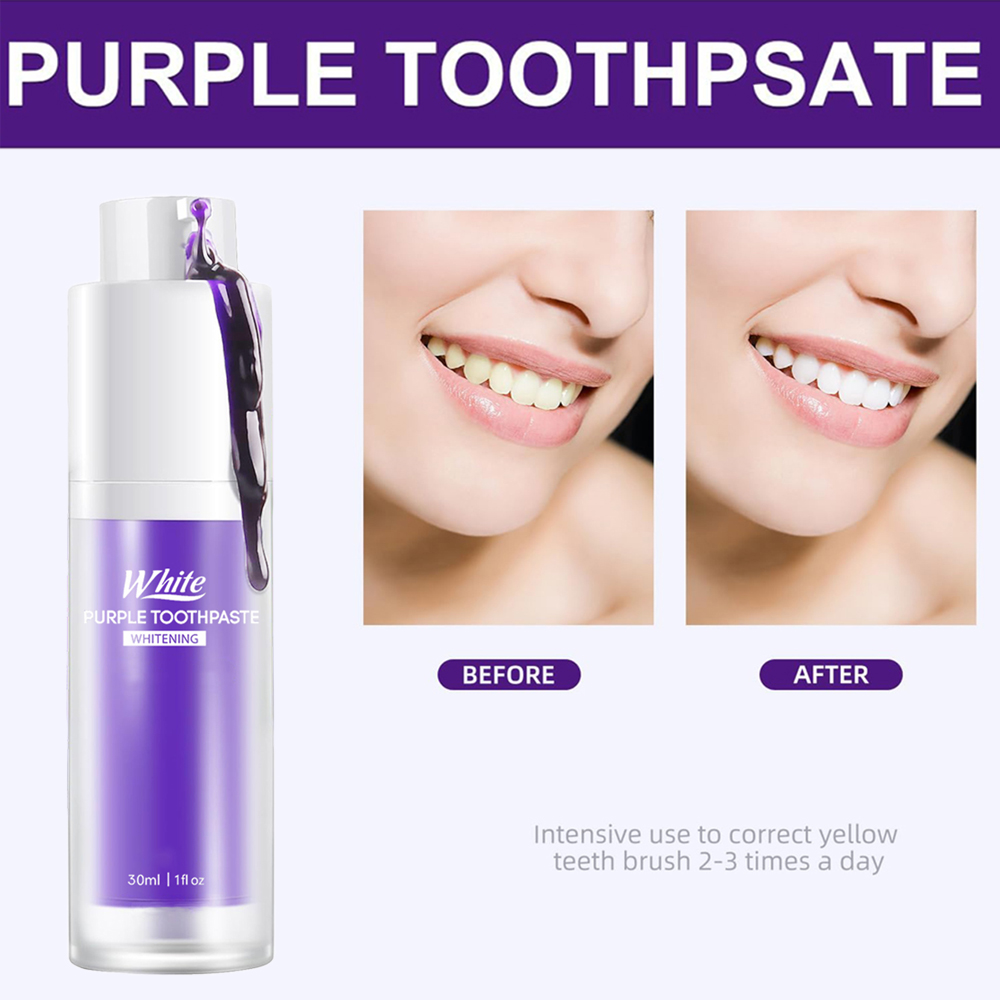 Purple Whitening Toothpaste 30 - огляд і ціна Teeth Whitening Treatment