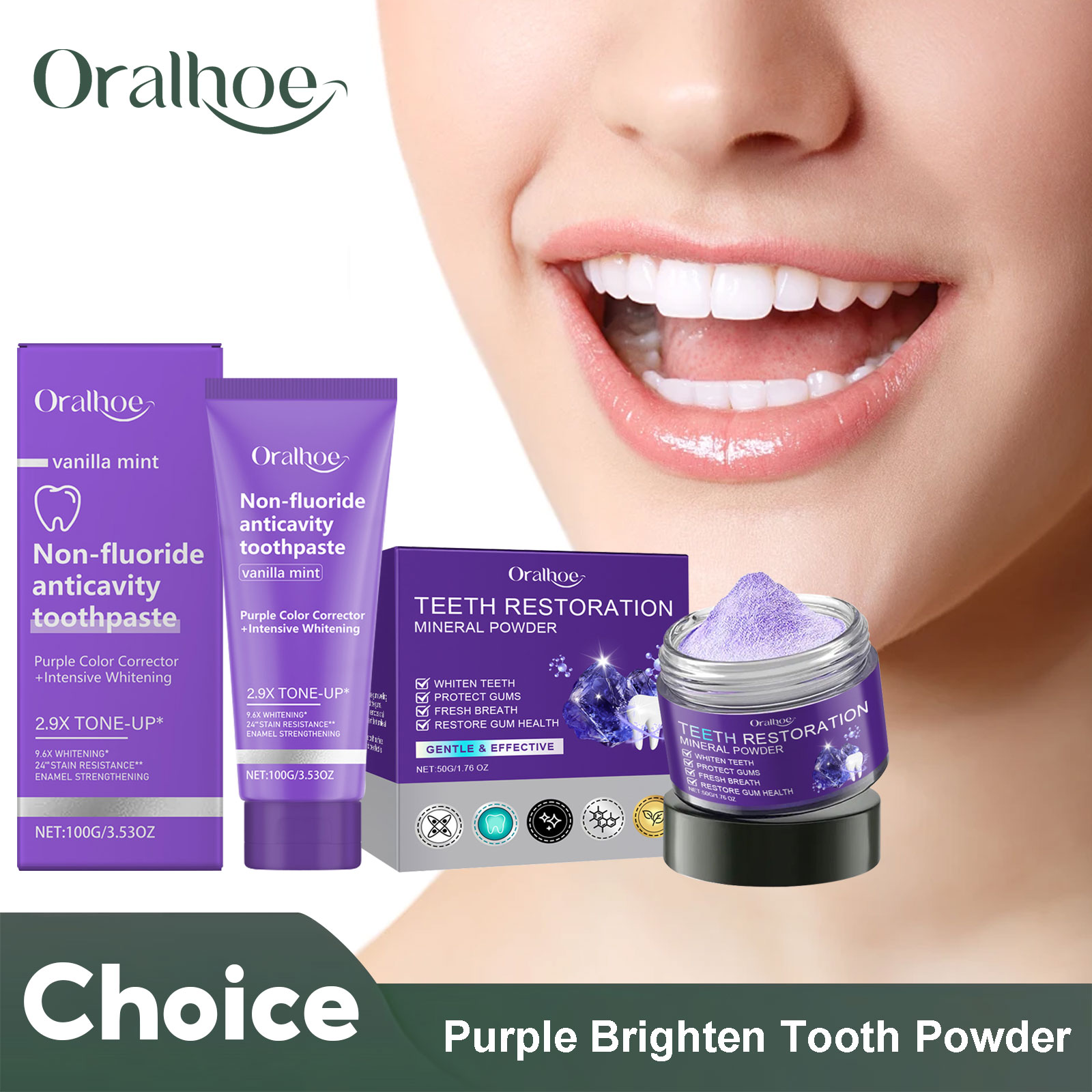 Teeth Restoration Mineral Powd - огляд і ціна Teeth Whitening Price