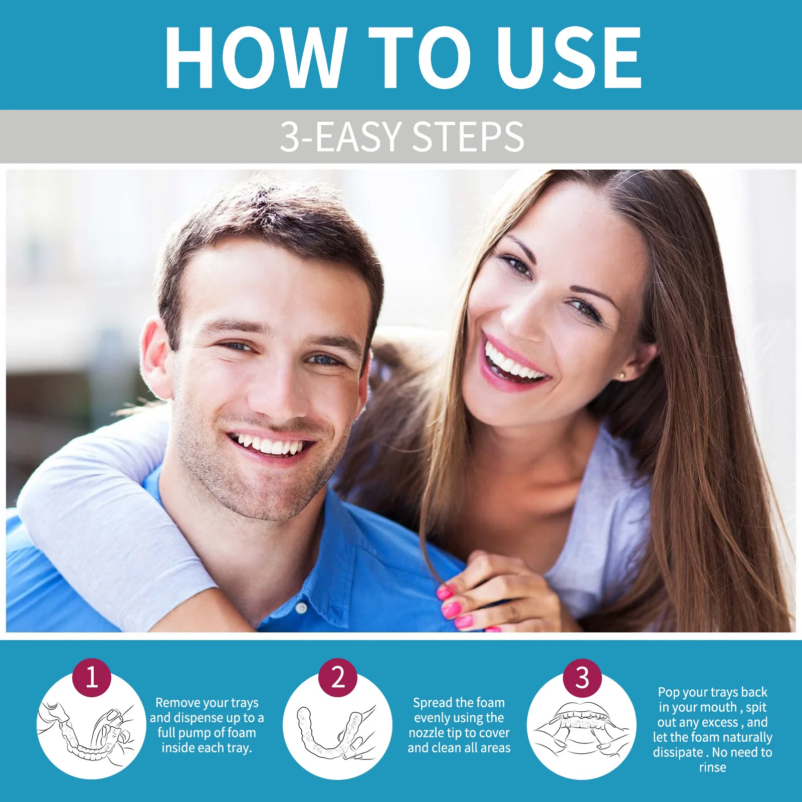 Aligner Denture Cleaner Foam D - огляд і ціна Teeth Whitening Toothpaste