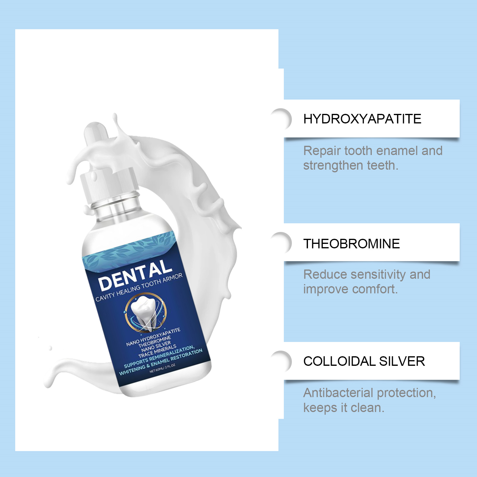 60ml Nano Hydroxyapatite Tooth - огляд і ціна Teeth Whitening Treatment
