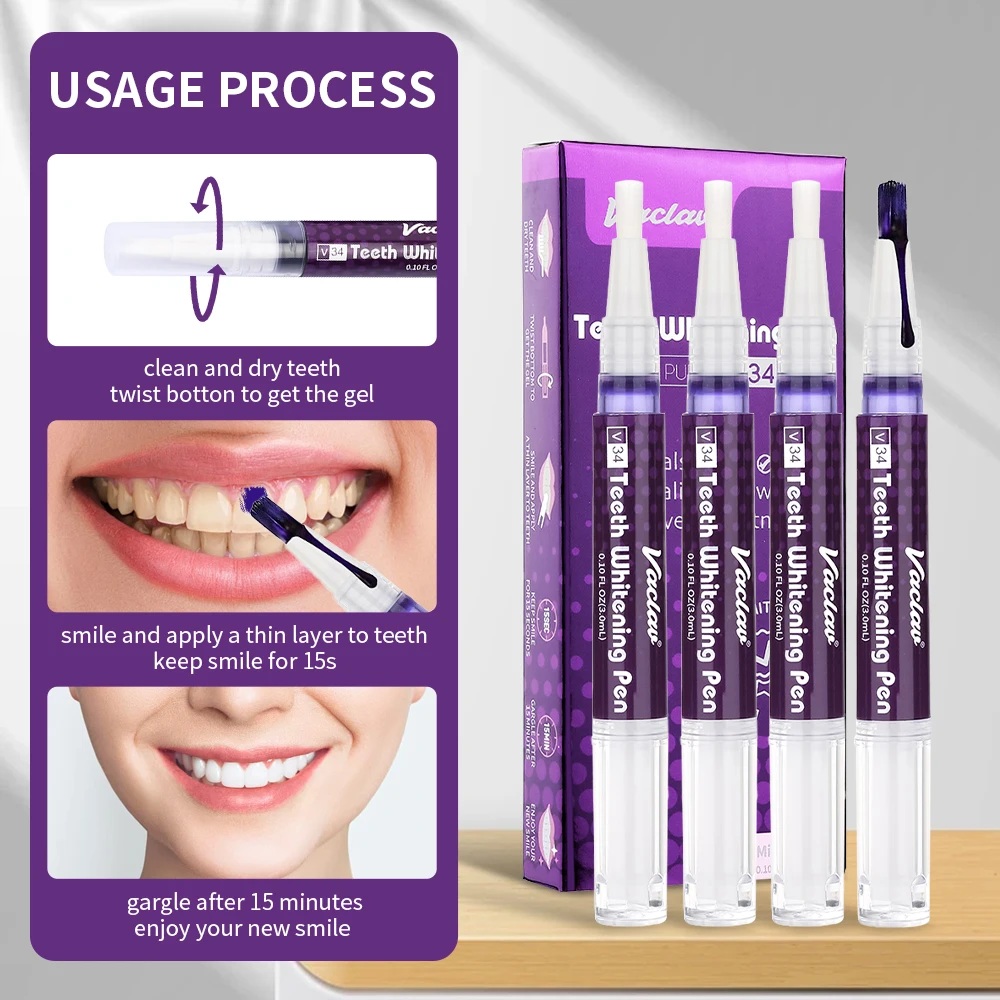 Vaclav V34 Purple teeth whiten - огляд і ціна Teeth Whitening Price