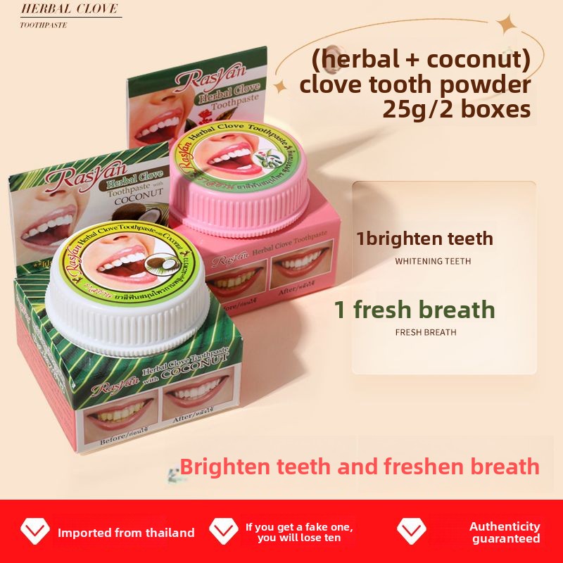Thai Clove/coconut Tooth Powde - огляд і ціна Teeth Whitening Price